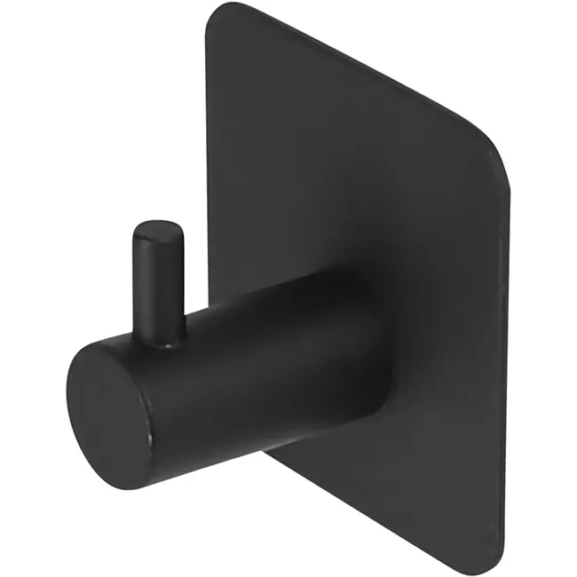 Benson Haak metaal zelfklevend zwart - 4,5x 4,5x 3 cm