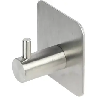 Benson Haak metaal zelfklevend zilver - 5 x 3 cm - zilver - voor bouw en montage - voor montage en reparatie
