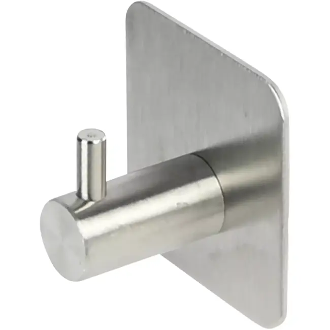 Benson Haak metaal zelfklevend zilver - 4,5x 4,5x 3 cm