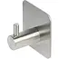 Benson Haak metaal zelfklevend zilver - 4,5 x 4,5 x 3 cm