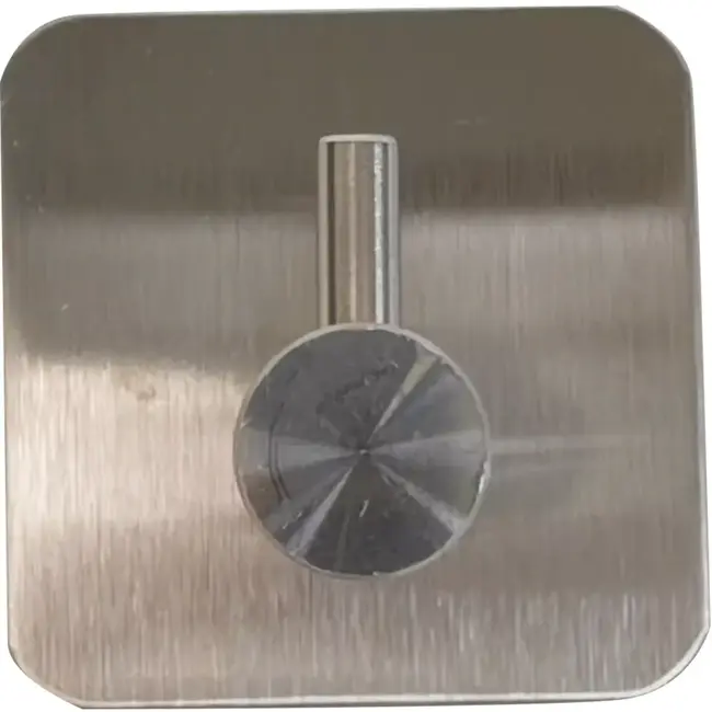 Benson Haak metaal zelfklevend zilver - 4,5x 4,5x 3 cm