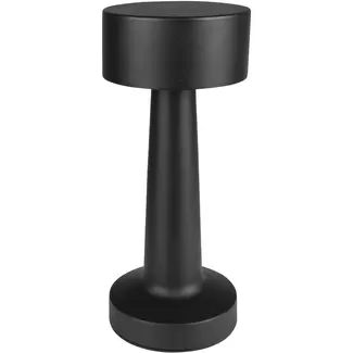 Benson LED Tafellamp dimbaar oplaadbaar touch zwart - 3 W - metaal + ABS + PS - 3,7 V - 7 V - 9 x 21,1 cm - USB - USB-C