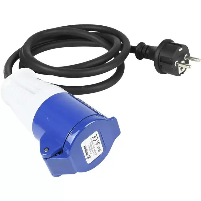 Benson CEE verloop stekker 1,5 mtr - 16A - 250 V - 2P+E - 3680 W - IP44