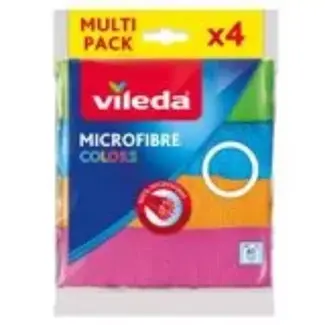 Vileda Microvezeldoeken 30 x 30 cm - polyamide en polyester - 4 stuks