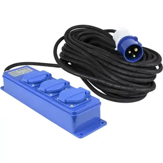 Benson CEE Stekkerdoos 3-voudig IP44 20 mtr - 16A - 250 V - 3680 W - EN60309