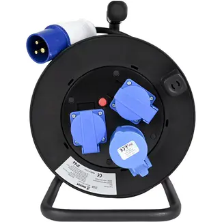 Benson CEE / schuko Kabelhaspel 25 mtr - 1000 W - 16A - 2300 W - 250 V - 2P+E - EN 60309 - IP44