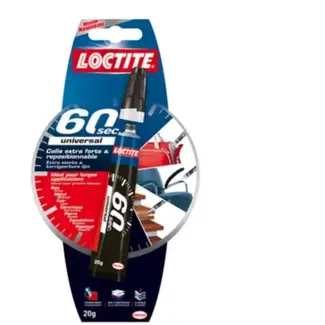 Loctite Lijm universeel 20 g 60 sec - 20 gram - 20 g - inhoud 20 gram - voor snelle reparaties - snelle hechting
