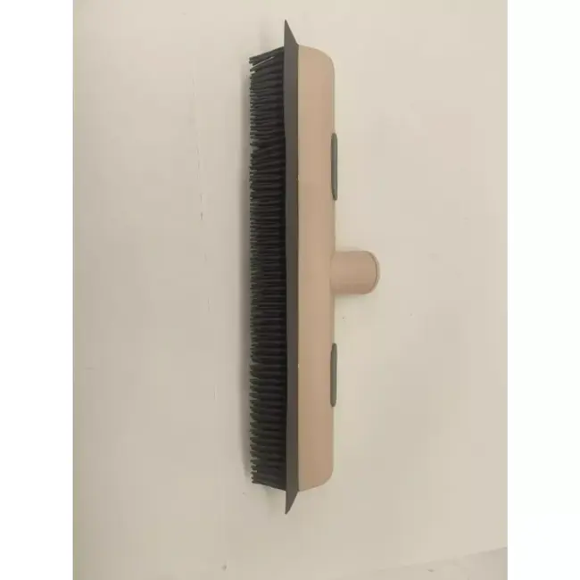 Benson Bezem rubber + steel - 40 cm - TPR + metaal - makkelijk te reinigen - 120 cm - met ophangoog in de steel