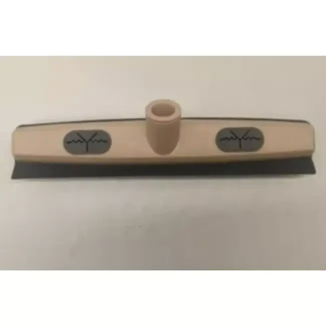 Benson Bezem rubber + steel - 40 cm - TPR + metaal - makkelijk te reinigen - 120 cm - met ophangoog in de steel