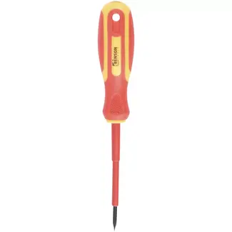 Benson Platte schroevendraaier 3 x 75 mm - rood/geel - VDE