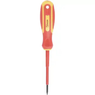 Benson Schroevendraaier phillips PH0 x 75 VDE - maat PH0 75 - met handvat - met grip - 000 V - 1,000 V