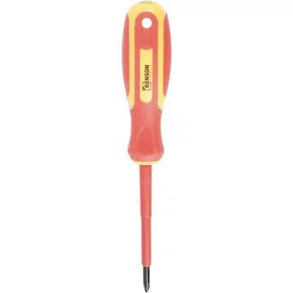 Benson Kruiskopschroevendraaier PH1 - 80 mm - rood/geel - VDE