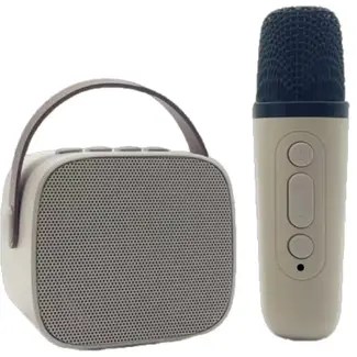 Benson Karaoke set - bluetooth microfoon en luidspreker - 8,3 x 7,4 x 6,5 cm - ABS + acryl - 13,5 x 3,7 cm - 3,7 V - 5 V - 5 W - 5%SNR - 7 V