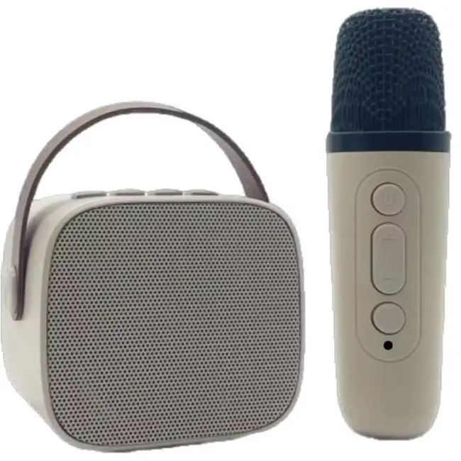 Benson Karaoke set - bluetooth microfoon en luidspreker - 8,3 x 7,4 x 6,5 cm - ABS + acryl - 13,5 x 3,7 cm - 3,7 V - 5 V - 5 W - 5%SNR - 7 V