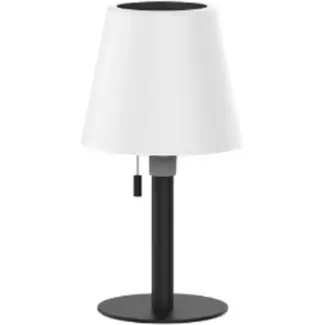 Benson LED tafellamp solar oplaadbaar 30 cm - 148 x H250 mm - PP body & diffuser + aluminium + ijzeren voet - 0,8 W - 1,5 W - 1A - 3,7 V - 4 mm