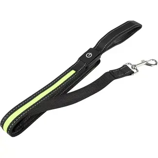 Benson Hondenhalsband met licht en reflectie 90 cm - 90 x 2,5 cm - fluorescerend draadweefsel + LED - LED