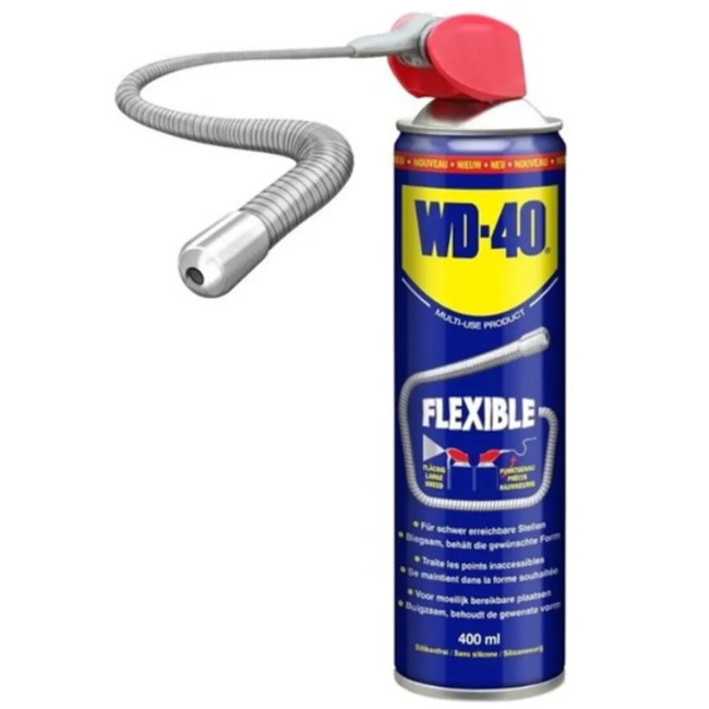 WD-40 Multifunctionele spray 400 ml - flexibel spuitrietje voor gericht aanbrengen en onderhoud