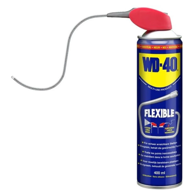 WD-40 Multifunctionele spray 400 ml - flexibel spuitrietje voor gericht aanbrengen en onderhoud