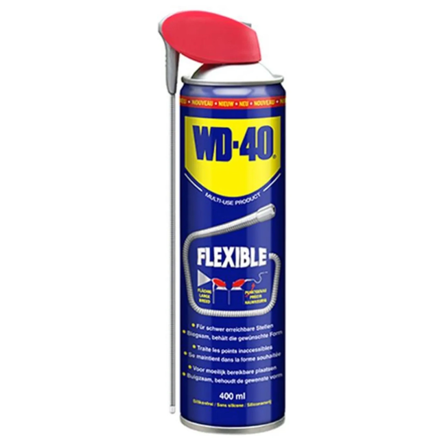 WD-40 Multifunctionele spray 400 ml - flexibel spuitrietje voor gericht aanbrengen en onderhoud