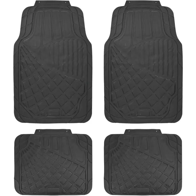 Benson Automatten 4-delig - 68 x 45 cm - voor alle seizoenen - universeel - op maat te snijden - makkelijk te reinigen - 35 x 45 cm - beschermt tegen vuil en vocht