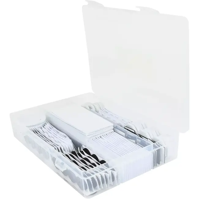 Benson Antikrasvilt set 140-delig - 1 mm - 10 x 15 x 3 mm - 12 x 15 x 2 mm - 12 x 38 x 3 mm - 16 x 20 x 2 mm - 16 x 25 x 3 mm - 3 mm