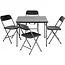 Coleman Picknicktafel met 4 Stoelen Inklapbaar 87 x 87 cm