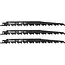 Benson Reciprozaagbladen 3-delig hout (9"-5TPI) - 6TPI-6", 6TPI-8", 10TPI-6" en 18TPI-6" - carbon staal