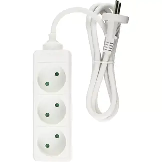 Benson Stekkerdoos 3-voudig 2 x 1,5 mm + 1,5 mtr - 16A - 250 V - 3500 W