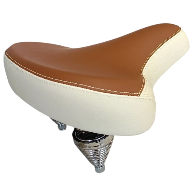 Monte Grappa FE2301D zadel bruin/wit - wit