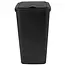 Benson Prullenbak 10 ltr zwart - 16 x 16 x 36 cm - met afneembare deksel