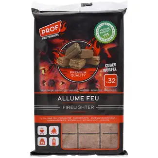 Prof Aanmaakblokjes hout 40-delig