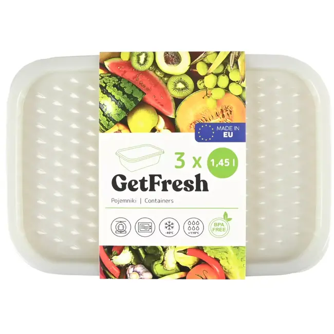 Benson Vershoudbakjes 1,45 ltr 3-delig