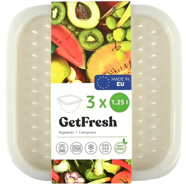 Benson Vershoudbakjes 1,25 ltr 3-delig