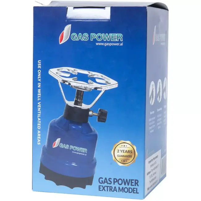 Benson Gaspower Camping kookstel blauw