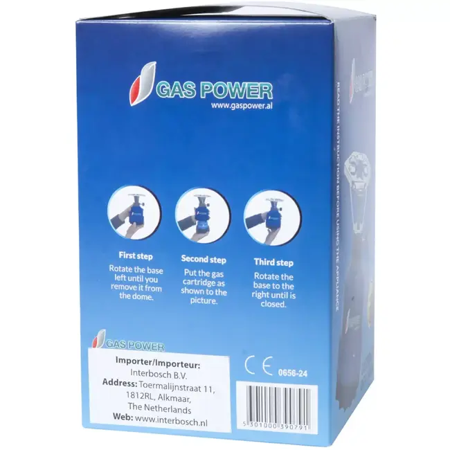 Benson Gaspower Camping kookstel blauw