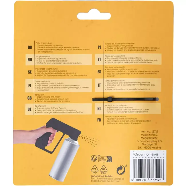 Benson Pistoolgreep voor spuitbus - met grip - met grip-rubber