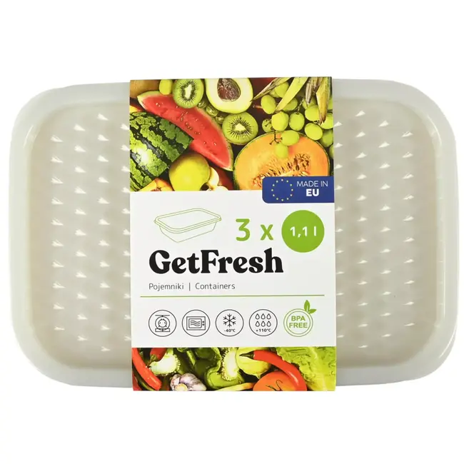 Benson Vershoudbakjes 1,1 ltr 3-delig