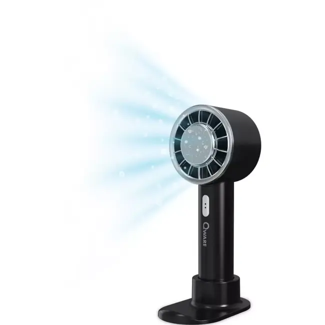 Benson Qware Ice handventilator zwart - met de meegeleverde type-c kabel