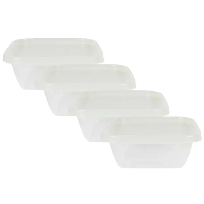 Benson Vershoudbakjes 0,75 ltr 4-delig - 4-delig - voor koken en bereiden - inhoud 0,75 ltr - voor handig gebruik in de keuken