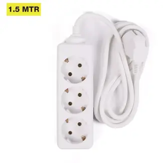 Benson Verlengsnoer + RA 3 x 1,5 3 mtr - 16A - 250 V - 3500 W - 5 mm