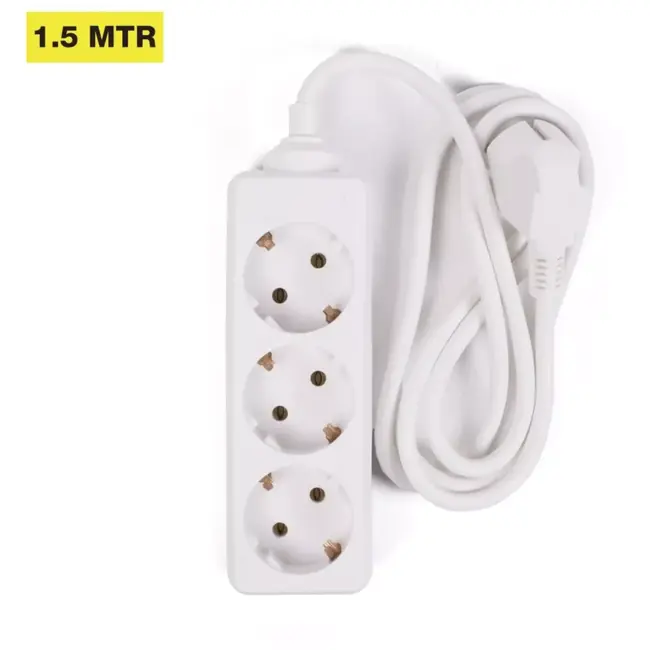 Benson Verlengsnoer + RA 3 x 1,5 3 mtr - 16A - 250 V - 3500 W - 5 mm