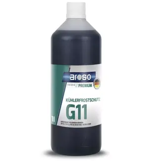 Merkloos AROSO Antivries koelvloeistof G11 - –35 °C - 1 liter blauwgroen voor koelsystemen