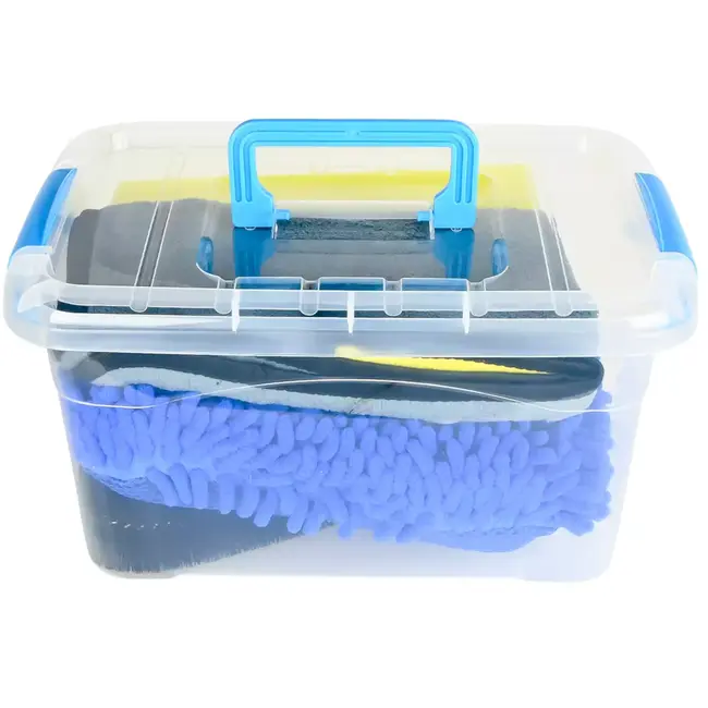 Benson Complete auto schoonmaakset 6-delig in praktische opbergbox