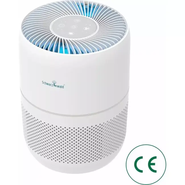 Benson Schwarzwald luchtreiniger AP1207 - 98 % van de fijnstofdeeltjes - H13 HEPA-filter verwijdert tot 99,98 % van de fijnstofdeeltjes (= 0,3 µm) zoals pollen, bacteriën en allergenen.