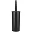 Benson Wc borstel + houder zwart rond hoog
