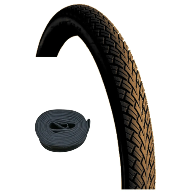 Wanda Buitenband 28 x 1,60 bruin - G5001, ETRTO 42-622 met reflectie en met 40 mm autoventiel