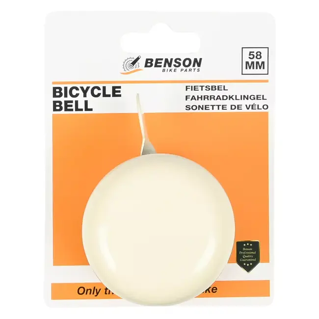 Benson Fietsbel ding-dong 58 mm beige