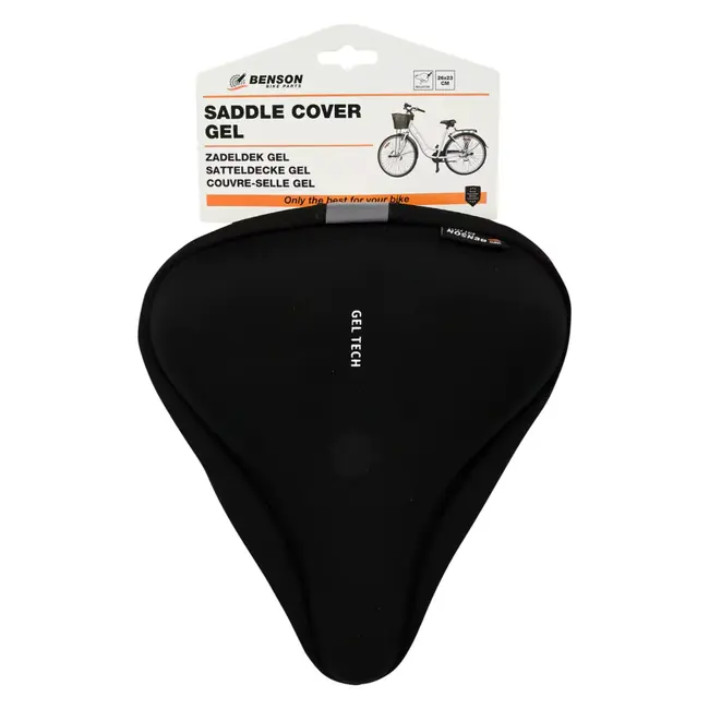 Benson Zadeldek met gel 26 x 23 cm – Met reflectiestreep voor fiets