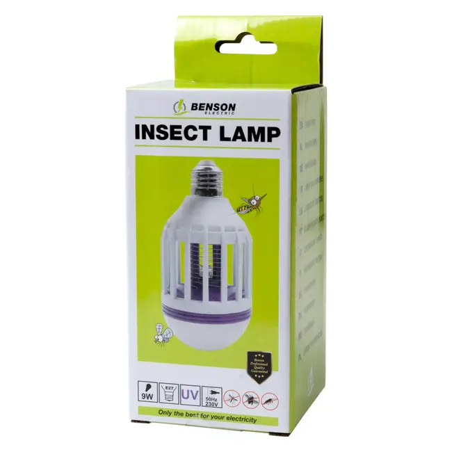 Benson Anti-muggenlamp E27 UV-LED 4 W - 3 standen - 150 lumen - 6500 K