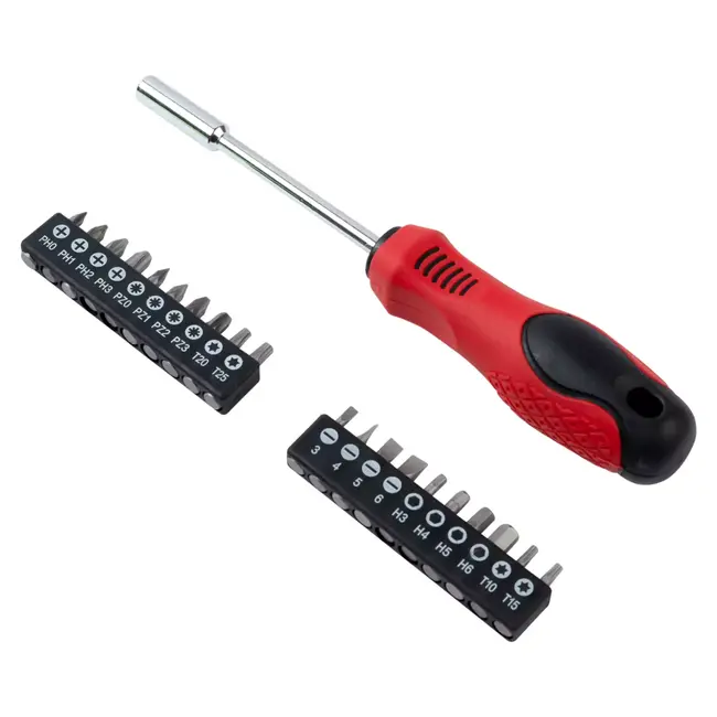 Benson Schroevendraaier en bit set 21-delig - 20x 25 mm - 6 mm